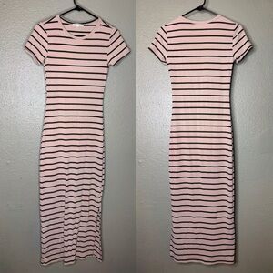 Antistar Striped beige and Black slim Dress